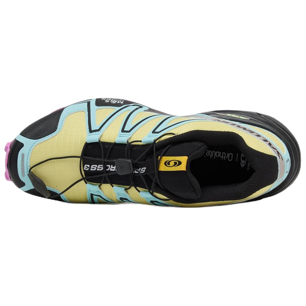 SALOMON Speedcross 3 Low top Hiking Shoes Men's Yellow Blue 478598