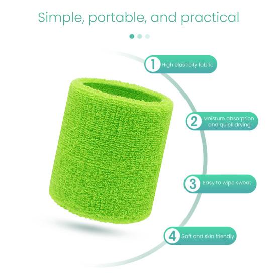 2 ks potítek na zápěstí pro muže ženy odvádějící vlhkost sportovní potítka na tenis basketbal běh posilovna cvičení