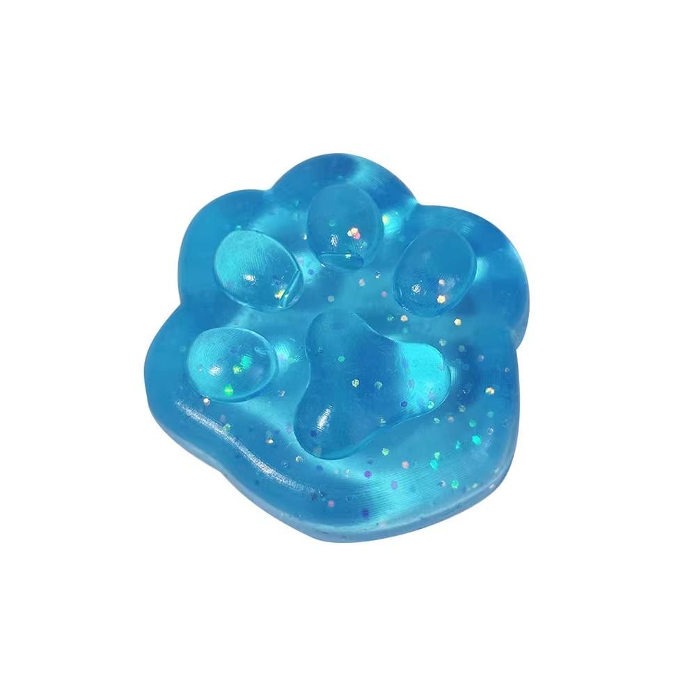 New  Kawaii Cat Paw Sticky Squeeze Toy Soft Realistic Jelly Glitter Cat Claw Squishy Stress Relief Toys Adults Unique Gifts