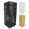 Entryway Umbrella Stand Rain Umbrella Organizer Metal Structure Compact Size Hollow Design Rustproof Coating for Public Places