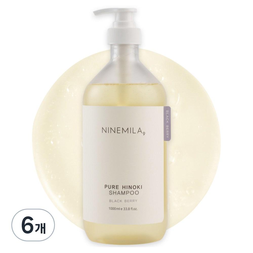 

Nine Mila Pure Hinoki Shampoo Blackberry Fragrance, 1L, 6 ea.