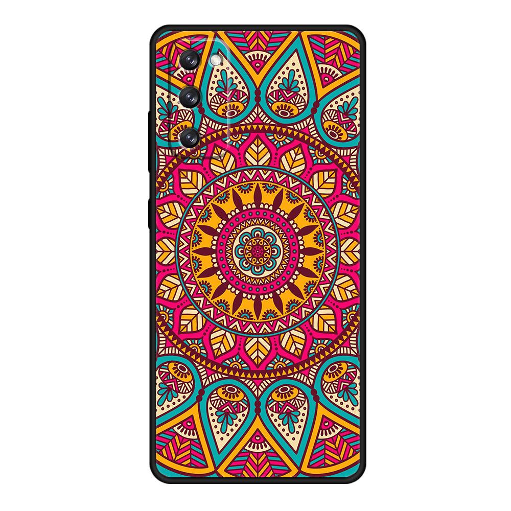 

Для Samsung S21 Plus S9 S7 S10 S20 FE 2022 S10e S8 S22 Ultra 5G Мандала цветок тотем Coque Shell Para Samsung S22 5G