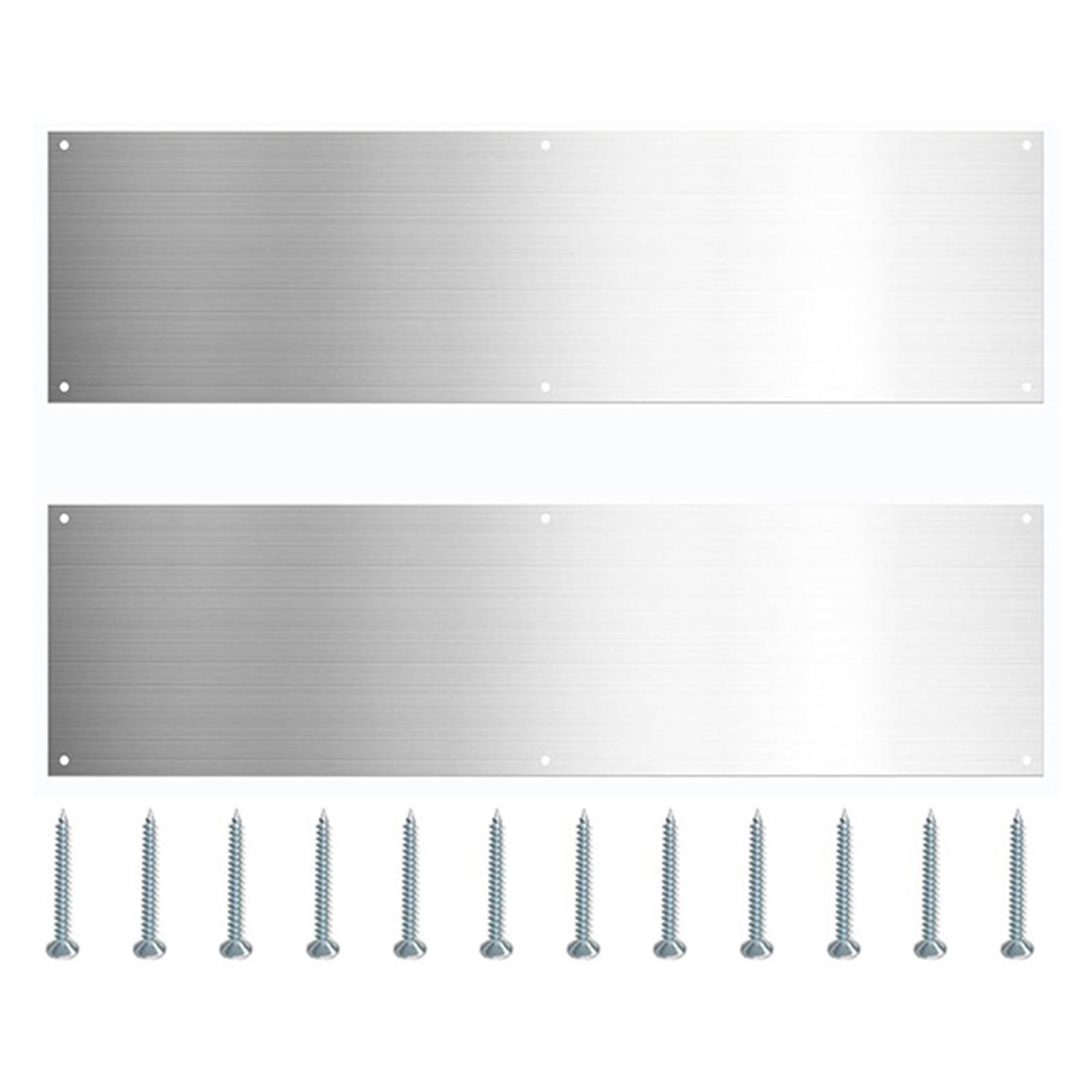 

Door Panels Door Kick Plates Easy To Install For Swing Doors Indoor Outdoor Sliver Stainless Steel With Screws China Mainland