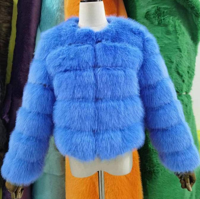 XS-4XL Mink Coats Autumn Winter Fluffy Faux Fur Coat Women Elegant Thick Warm Faux Fur Jackets For Women Tops Plus Size