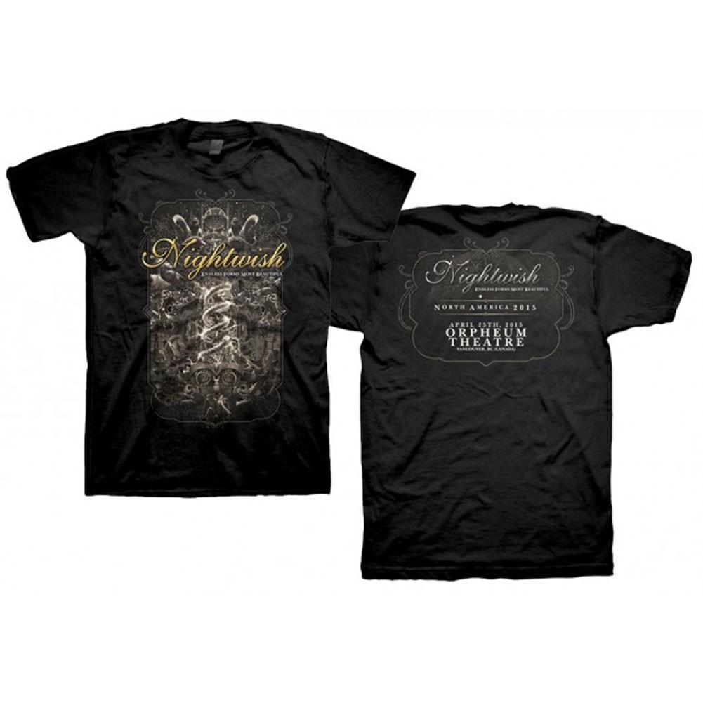 Men s Nightwish April 25th Orpheum Theatre T-Shirt Mens Womens Tees Top Black S
