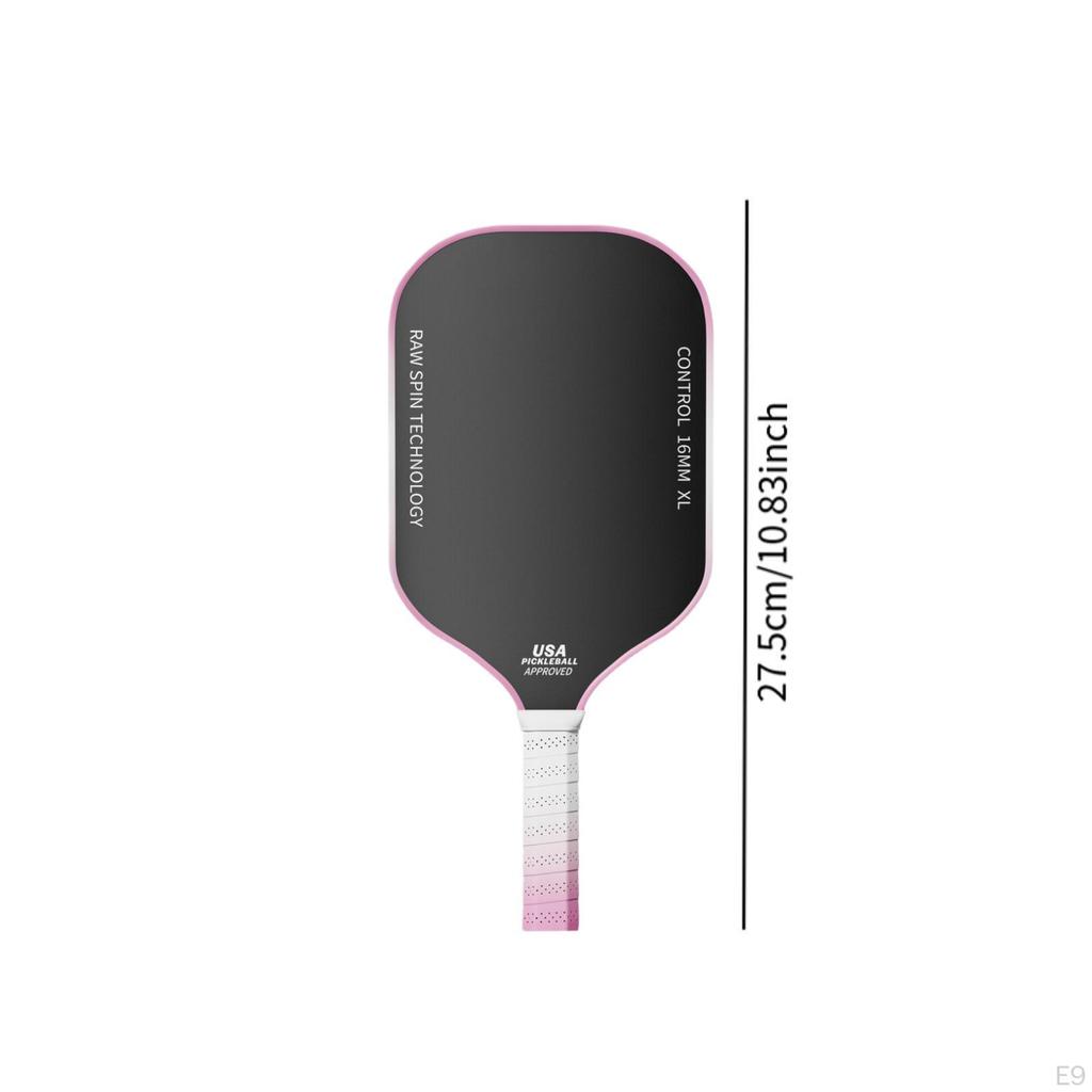 Pickleball Paddle Portable Carbon Fiber for Kids Indoor Outdoor Use Exercise white