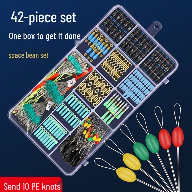 Wysokiej jakości zestaw spławików silikonowych z żyłką główną i akcesoriami wędkarskimi