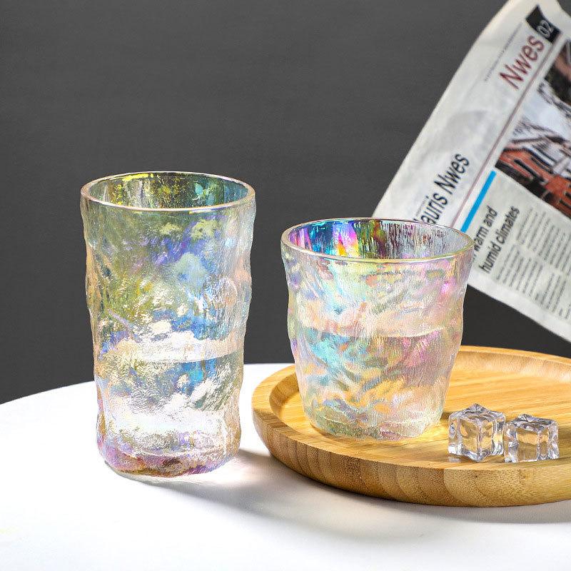 300ml/380ml Frosted Beverage Mug Colorful Glacier Cup Iced Coffee Latte Mocha Cups Drinkware Art Design Whiskey Cocktail Glasses