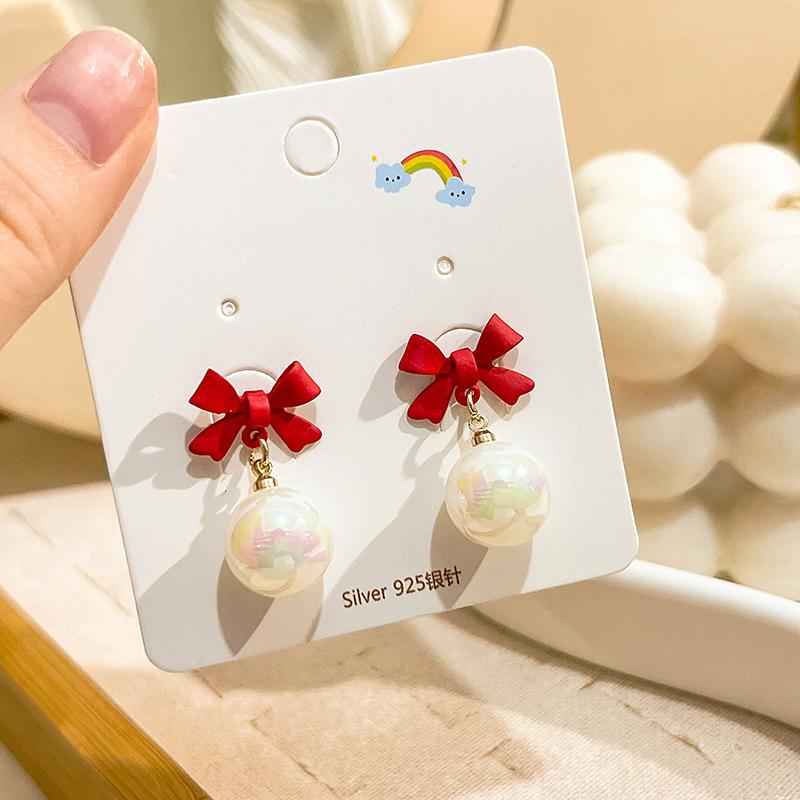 Cute Bear Earrings, Asymmetrical Cartoon Stud Earrings, Beautiful Girl Love Fun Earrings