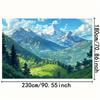 1Pcs Natural Mountain Scenery Decoration Background Winter Backdrop Decorations For Photo Studio Photo Booth Christams Party