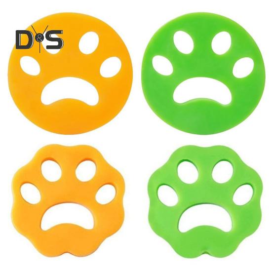 

4 шт. Стиральная машина для удаления шерсти домашних животных в форме лапы, инструмент для прилипания волос, помощник для удаления шерсти домашних животных, средство для уменьшения накипи 4pcs