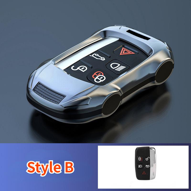 For Jaguar XF XE XJ F-PACE E-PACE E-TYPE D-TYPE F-TYPE X-TYPE ABS Silver Car Key Case Keyless Cover Key Shell Car Accessories