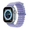 Compatibile con Cinturino in Silicone Apple Watch Serie 10, Cinturino Oceanico con Doppia Fibbia per Serie 9 e Modello Sportivo Ultra 11 Serie 2.