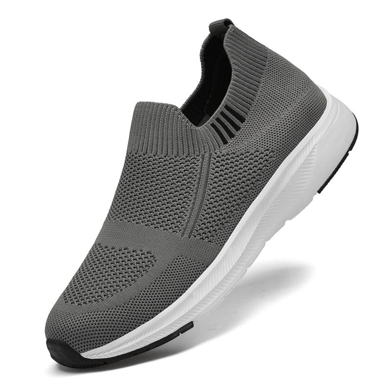 Loafers Summer Sneakers Men Elevator Shoes Height Mesh Fashion Sports Plus Size 37-44