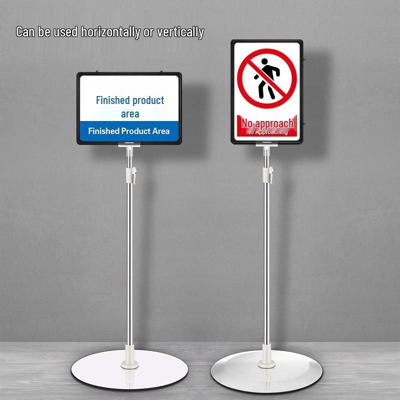 NaiDuo A4 Adjustable Floor Sign Holder Stand