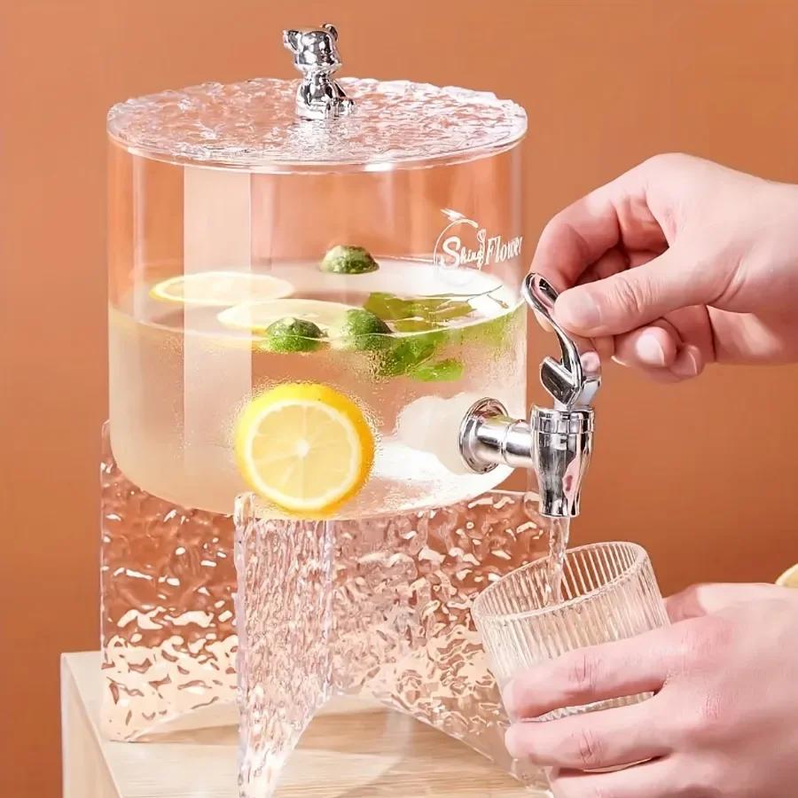 Water Kettle Large Capacity Refrigerator Glass water bottle Water with Faucet Heat-resistant Cold Resistant Kitchen Utensils