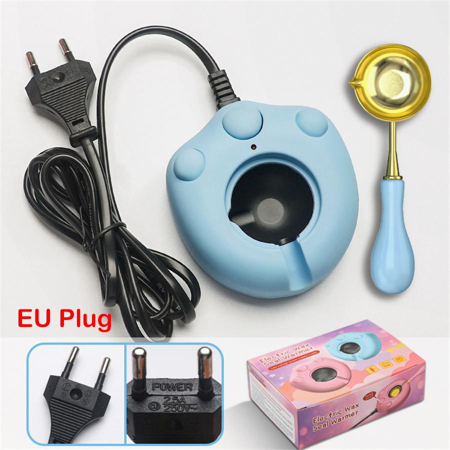 Kit Scalda Ceralacca Elettrico, 1 Scalda Ceralacca Elettrico e 1 Cucchiaio per Ceralacca per Timbro Ceralacca per Sciogliere Perline per Sigillo di Cera
