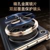 For Oppo Find N6 Case Genuine Leather Finger Grip Strap Metal 270° Rotating Invisible Stand All-inclusive Protection Flip Cover