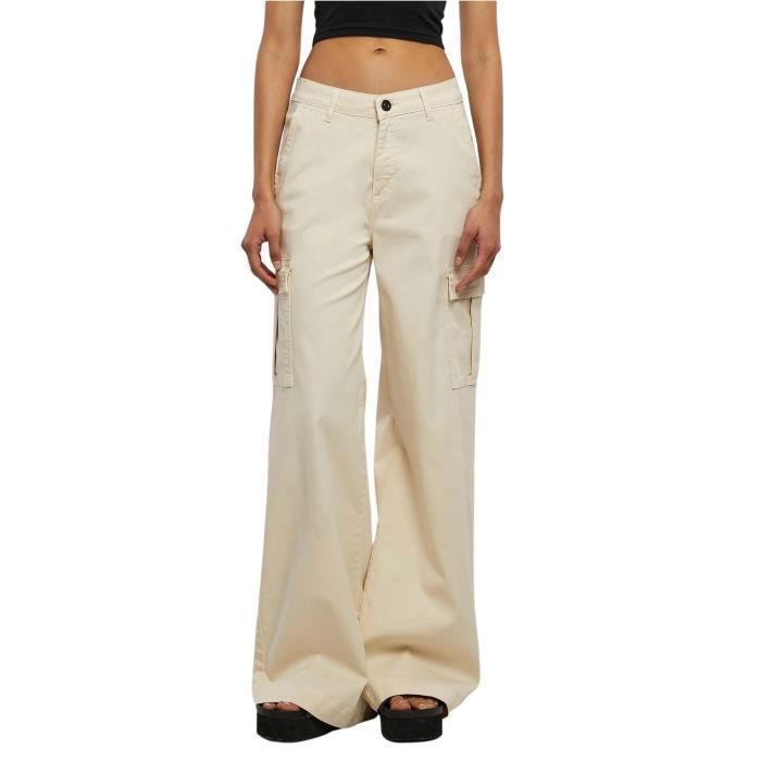 Pantalon cargo large taille haute femme Urban Classics