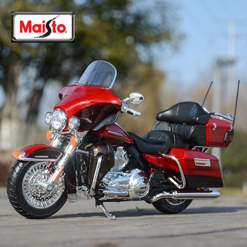 Maisto 1:12 Harley Flhtk Electra Glide Ultra Limited Legierung Klassisches Motorradmodell Druckguss Freizeit-Motorradmodell Kinderspielzeug Geschenke