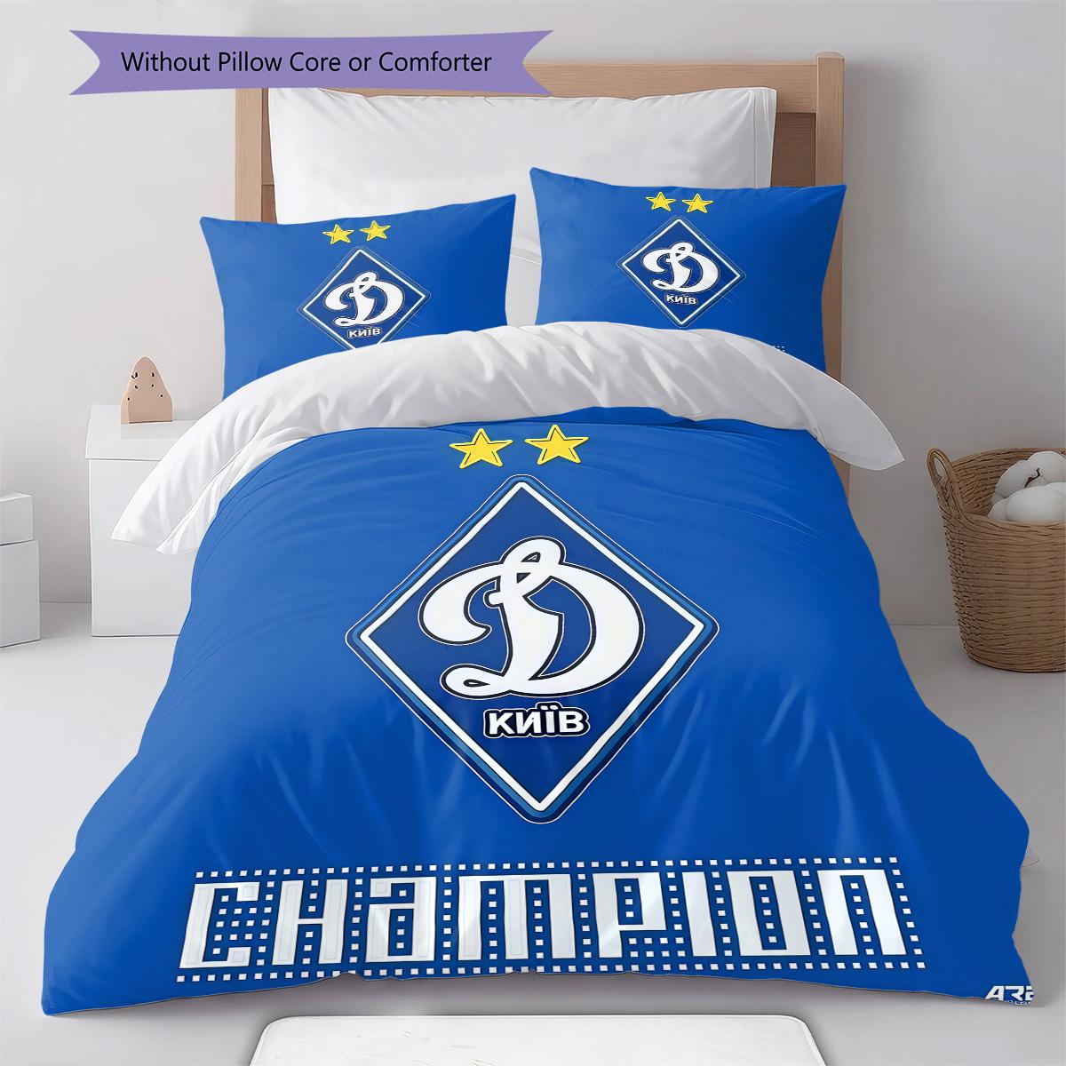 

FC Dynamo Kyiv RugPattern Bedding Quilt Set Quilt Cover Pillowcase Home Decoration Birthday Gift (1 * duvet cover + 2 * pillowcase, without core) 135x200cm