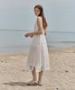 Ost Kaka Sheer Layered Dress White