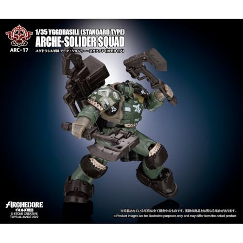 HiPlay TOY ALLIANCE 1/35 Scale Archecore ARC-17 Yggdrasil Corps Arc Soldier Squad (Standard Type) Action Figure, Painted and Assembled
