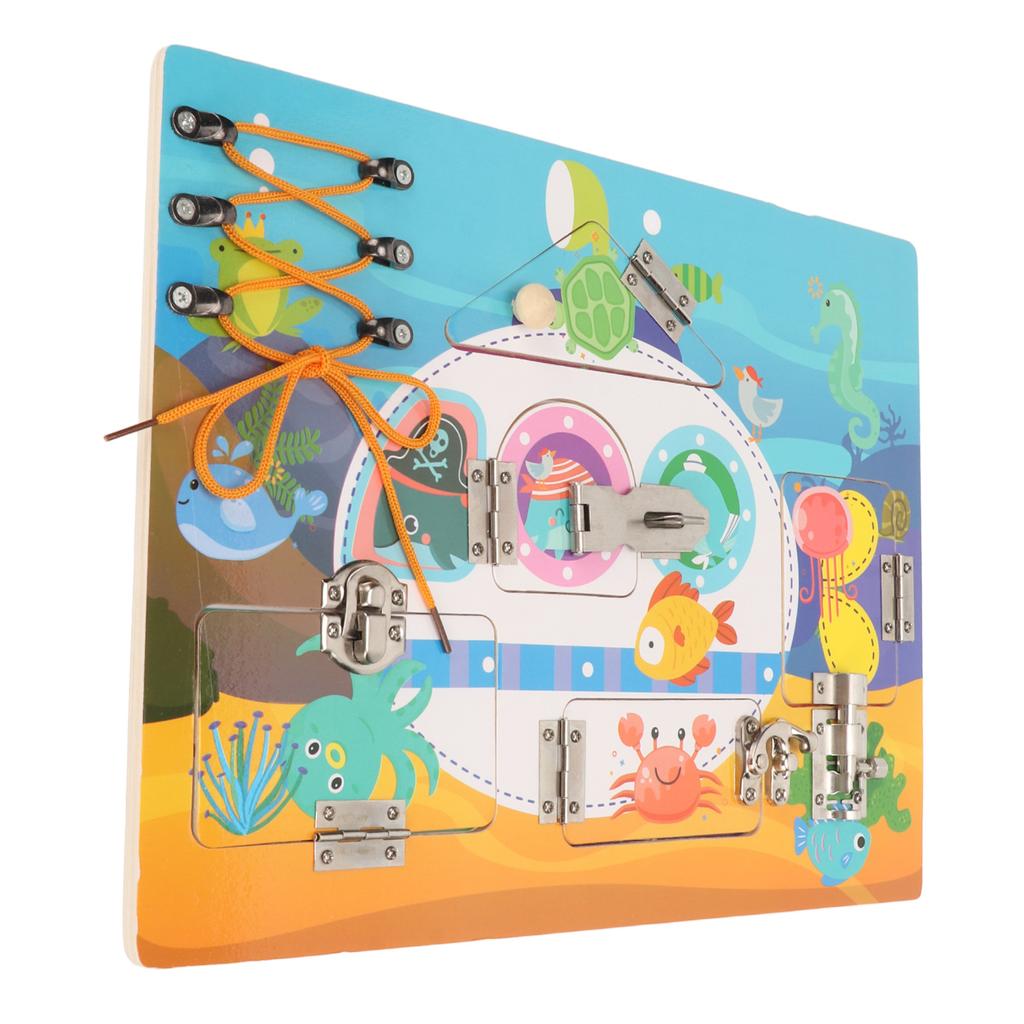 Elderly Fidget Board Improve Cognitive Skills Reduce Anxiety Dementia Wooden Sensory Board for