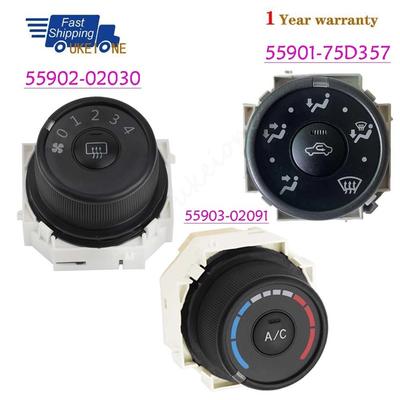 55902-02030 55901-75D357 55903-02091 55903-12100 For Toyota Corolla Matrix 2009 2010 A/C Panel Knob Speed Heated Control Switch