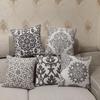 Nordic Minimalist Geometric Embroidered Pillow Cover for Sofa, Office, or Bedroom.