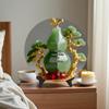 Eight Directions Wealth & Fortune Living Room Jade Gourd Decoration – Home Entryway Ornament