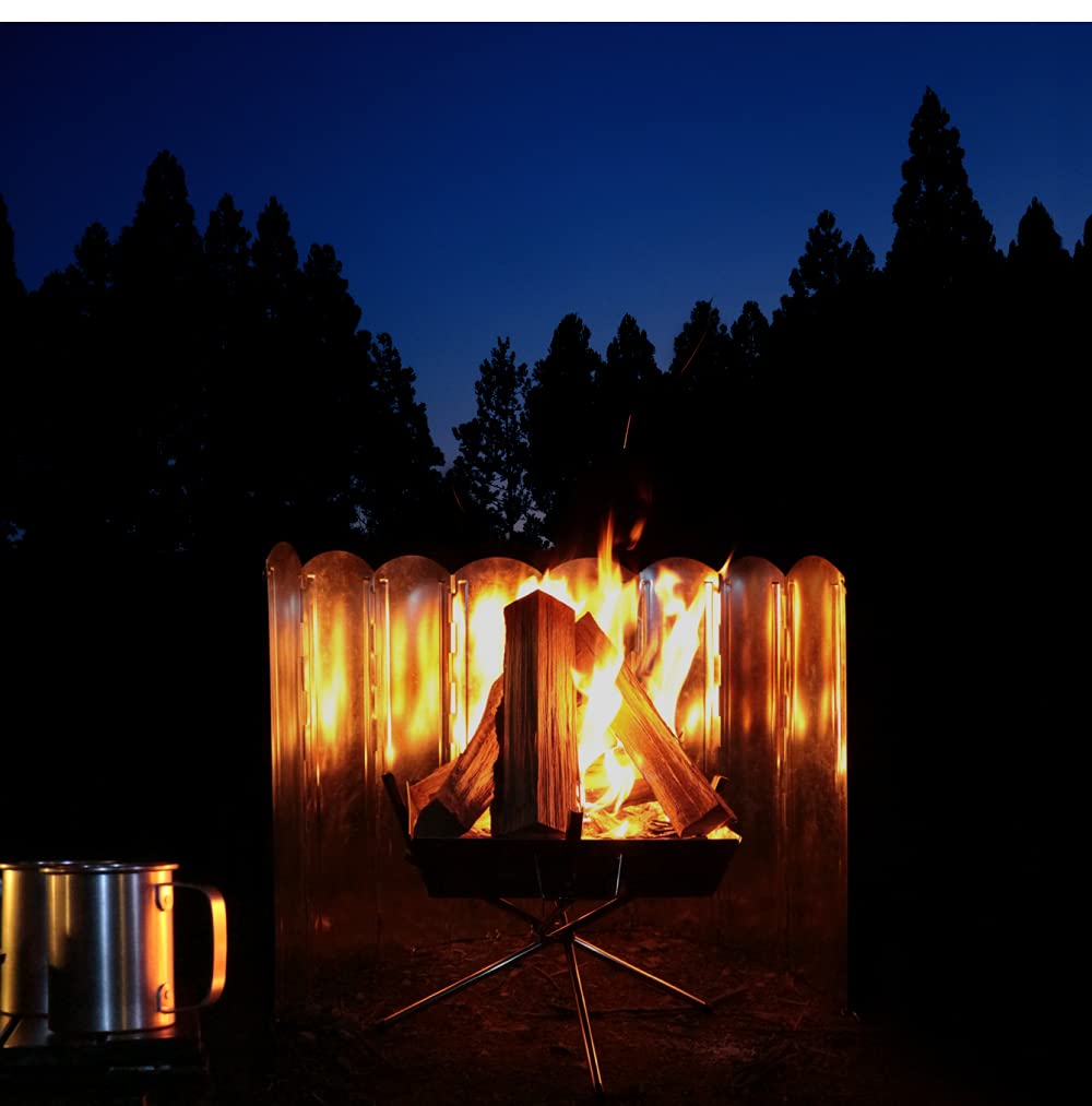 DABADA Windscreen, 60cm, Large Reflector, Bonfire Reflector, Windshield, Camping, Outdoor, Wind Protection