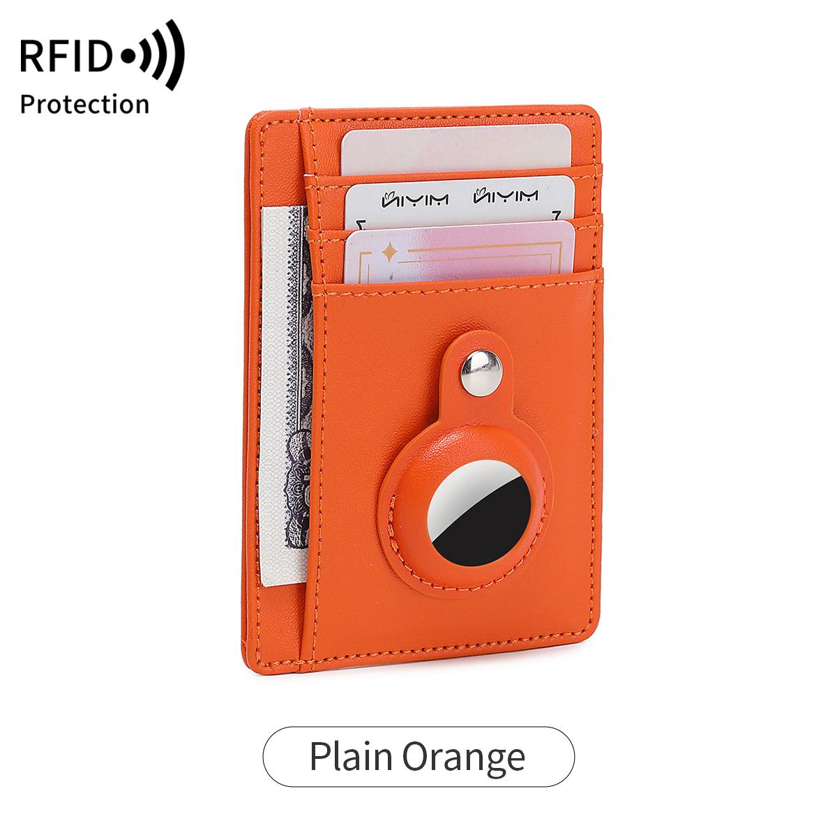 

RFID Blocking Credit Card Wallet Ultra-thin Simple Apple Airtag Case ID Card Holder Men and Women Carbon Fiber Tracker Wallet