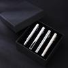 4PCS Men Neck Tie Clip for Formal Occasion Business Conference Giftbox Tie Clip