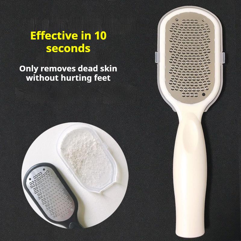 

1/2Pcs Random Color Professional Stainless Steel Foot Scrubber - Splash-Proof Design, Durable Rust-Proof Handle, Home Spa, Essential Tool for