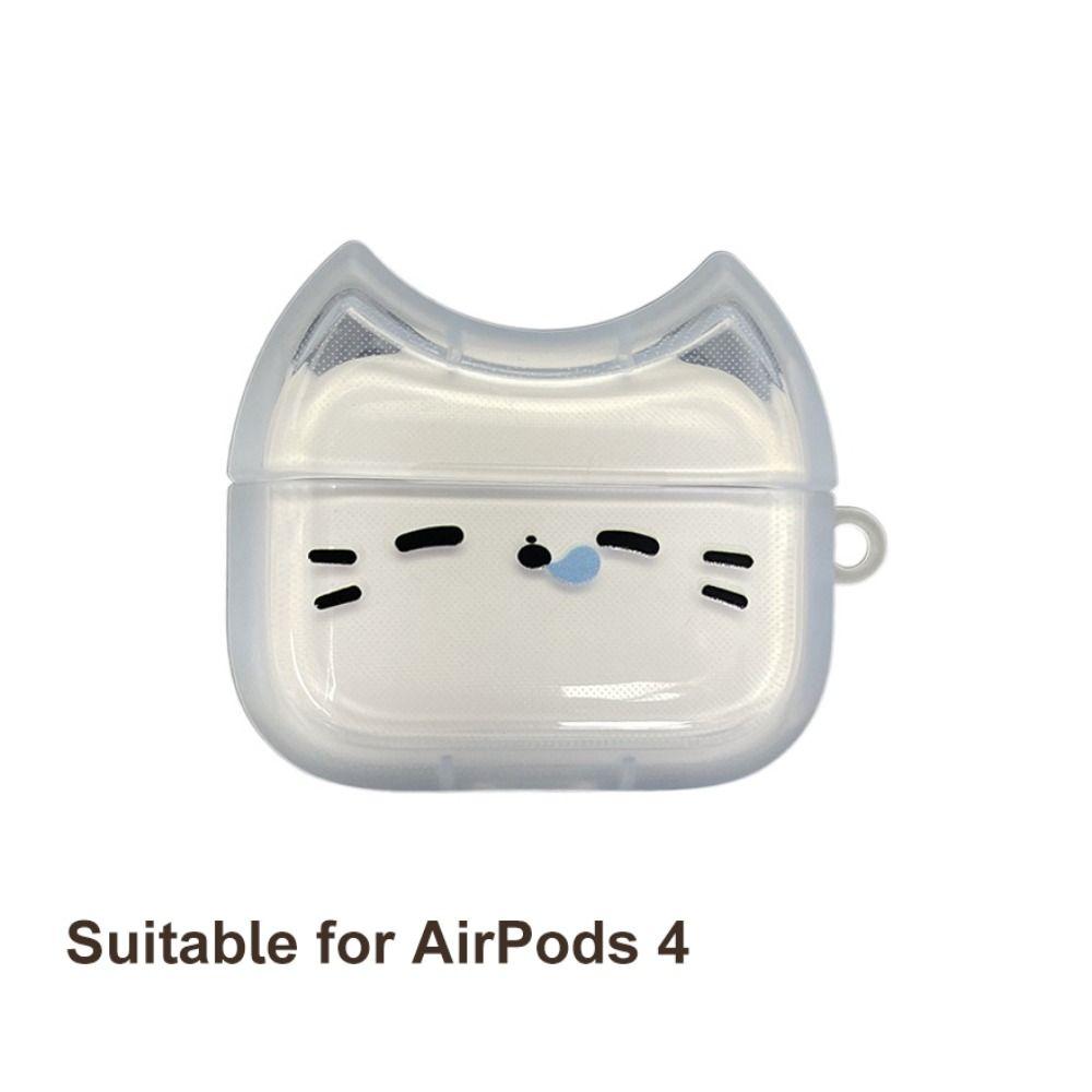 Dustproof Sleepy Cat Earphone Case Headphone Protective Case for Airpods 4 3 2 1/ Pro/Pro2