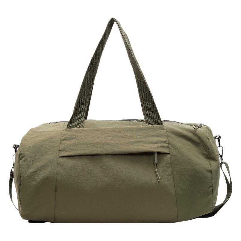 2025 New Japanese Women's Sports Yoga Bag Casual and Lightweight Shoulder Portable Messenger Bag Cylinder Bag Large Capacity