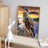 Eagle Diamond Art Kit, 5D DIY Animal Dot Diamond Cross Stitch Crafts and Crafts Suitable for Decorating Home Murals