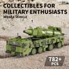 782pcs Truck Tank MilitMilitary Vehicle Puzzle Model Hummer Truck Armored Car Model Assembly Kit Simulated Toys For Boy Gift