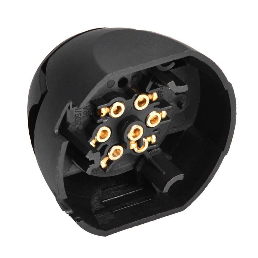 12V Anhängerstecker 7-polig Wasserdicht Anhängerlicht Anzeige Signalanzeige Europäischer LKW-Stecker Anhängerbeleuchtung