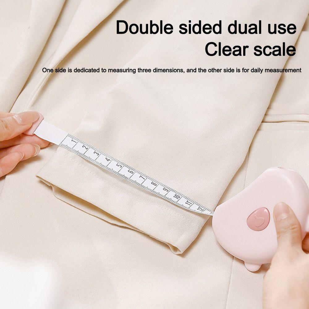 Retractable Body Measurement Tape 1.5m Clothes Sewing Ruler Weight Loss Measurements Ruler Body
