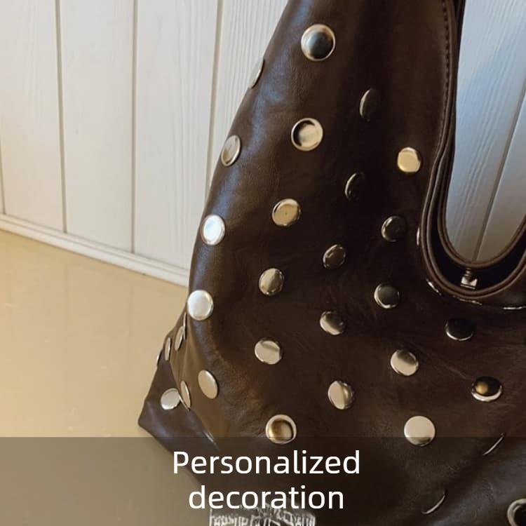 Women's Metal Polka Dot Shoulder Bag Tote Bag
