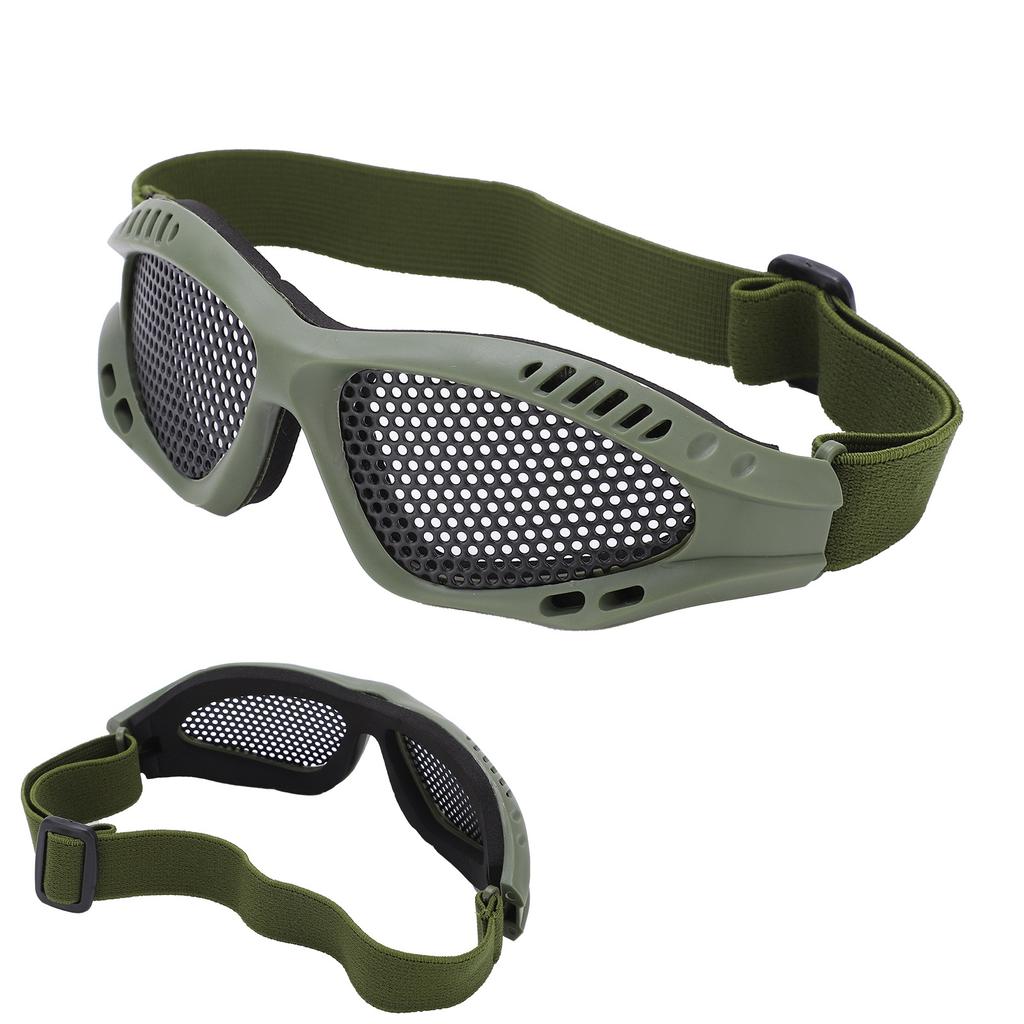 Mesh Safety Glasses Impact Resistant High Toughness Breathable Protective Goggles for Shooting Games Outdoor