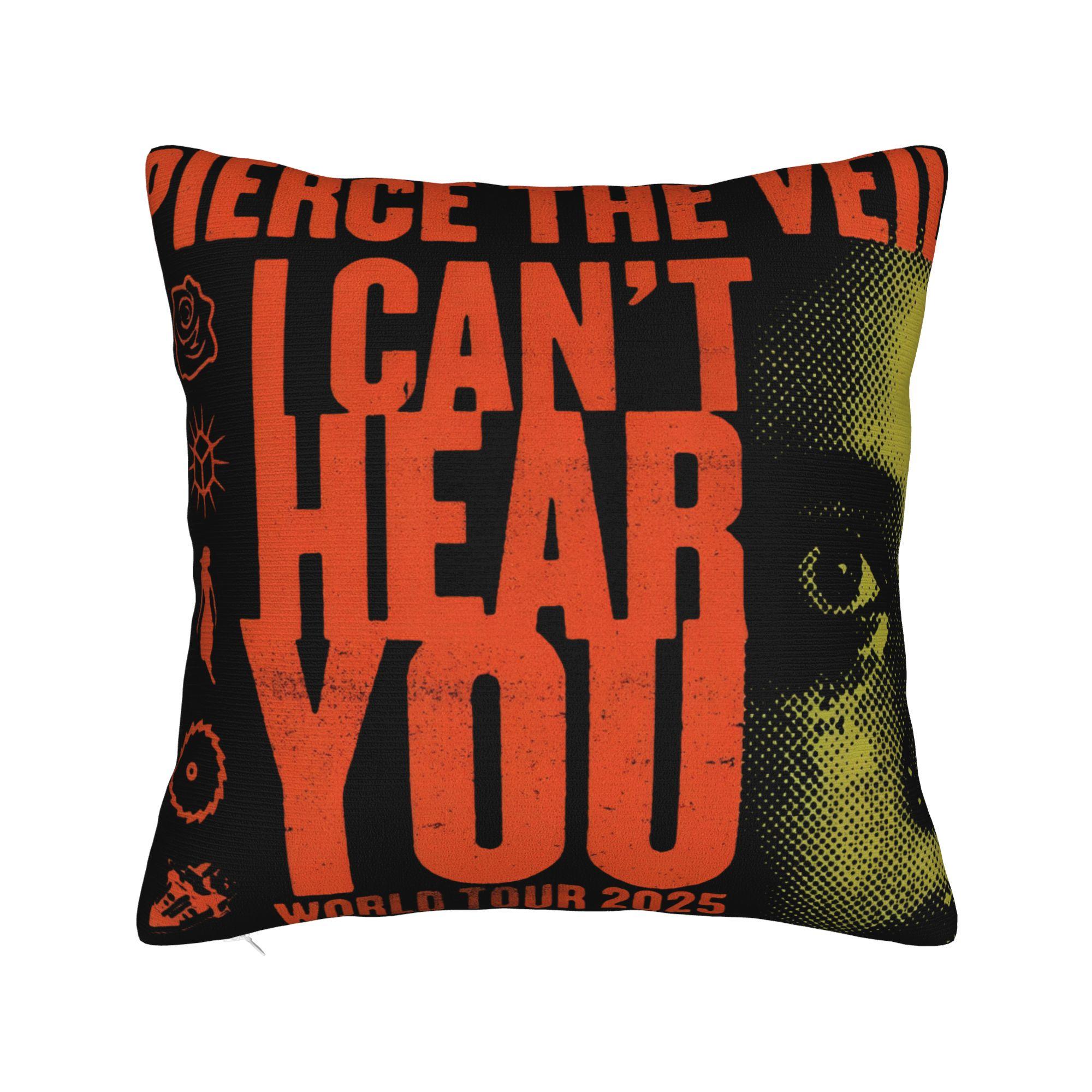 

Pierce The Veil Pillowcase Accessories Printed Cushion Cover Rock Band Pillow Covers Home Decoration Zippered Multiple Sizes 12x12in 30X30cm
