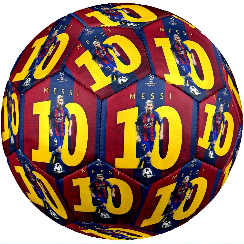 Lionel Messi Theme Soccer Ball Size 5 Soccer Ball Soft Touch Professional Training Football for Outdoor Sports