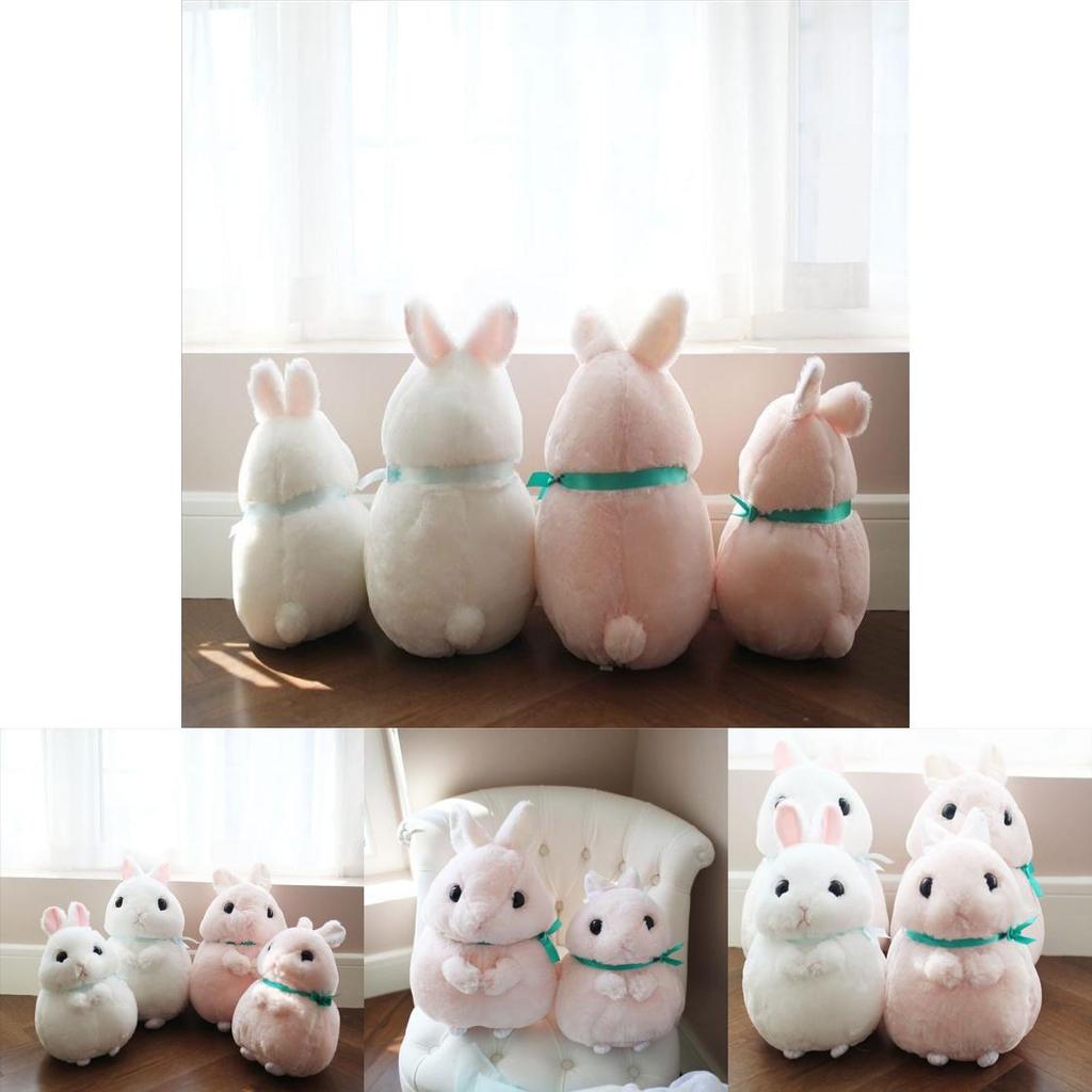 Soft And Cuddly Cute Kids Baby Plush Bunny In Pink And White For Perfect Gift Giving