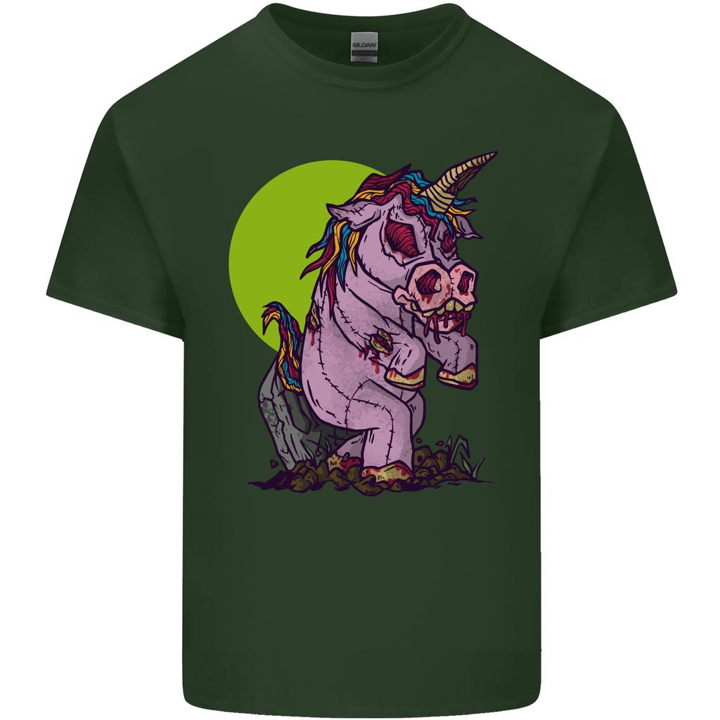 A Zombie Unicorn Funny Halloween Horror Unisexs Light Cotton TShirt