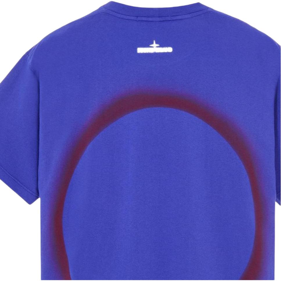STONE ISLAND Short-Sleeve T-Shirt Bright Blue Men Tops 76152NS96-V0022