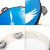 Peace Dove Double Row Bells Tambourine Handbell Clap Drum Musical Instrument