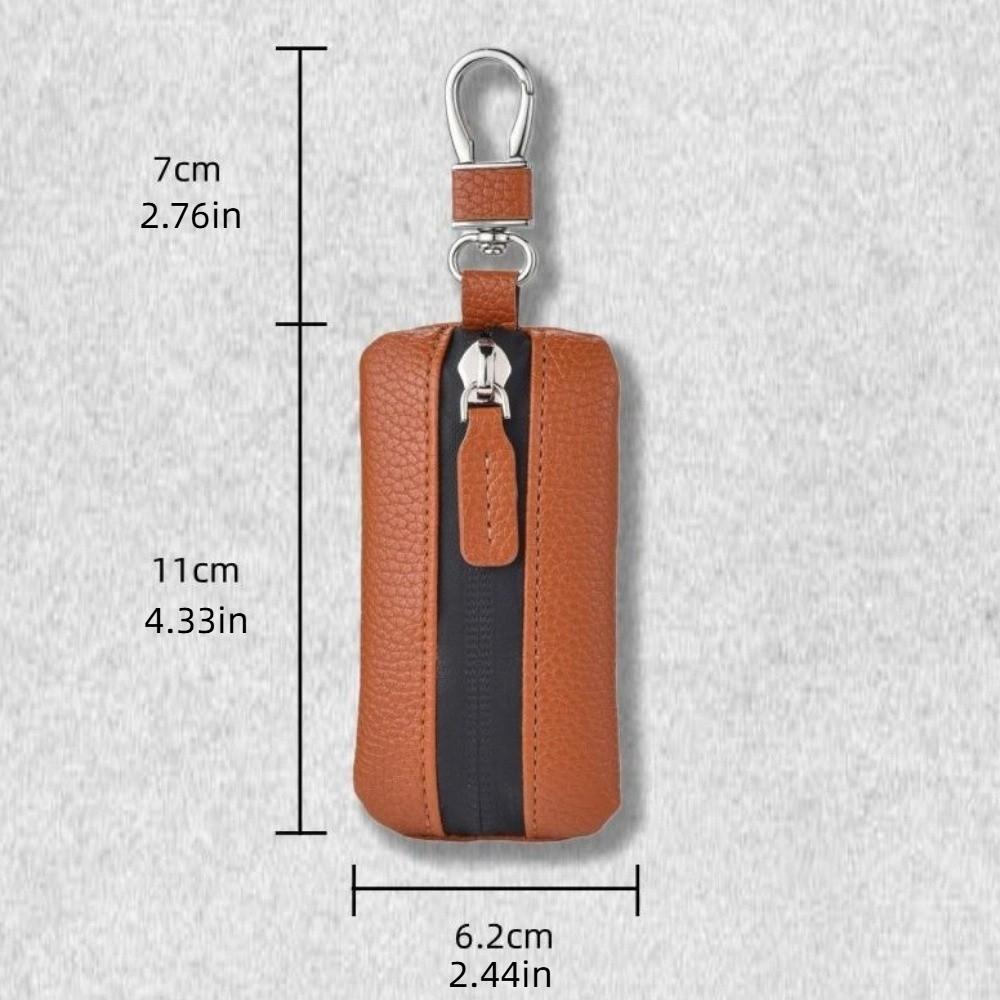 Luxury Car Key Bag Large Capacity Keychain Holder Universal Leather Key Case  Unisex